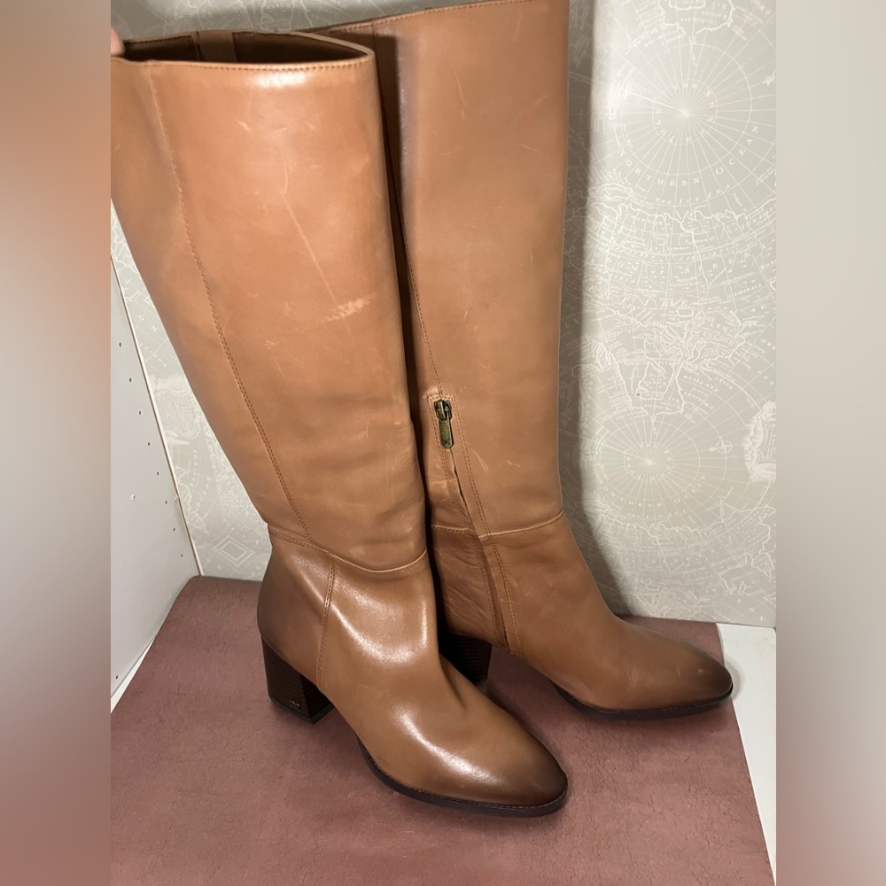Sam Edelman brown/tan leather boots size 9